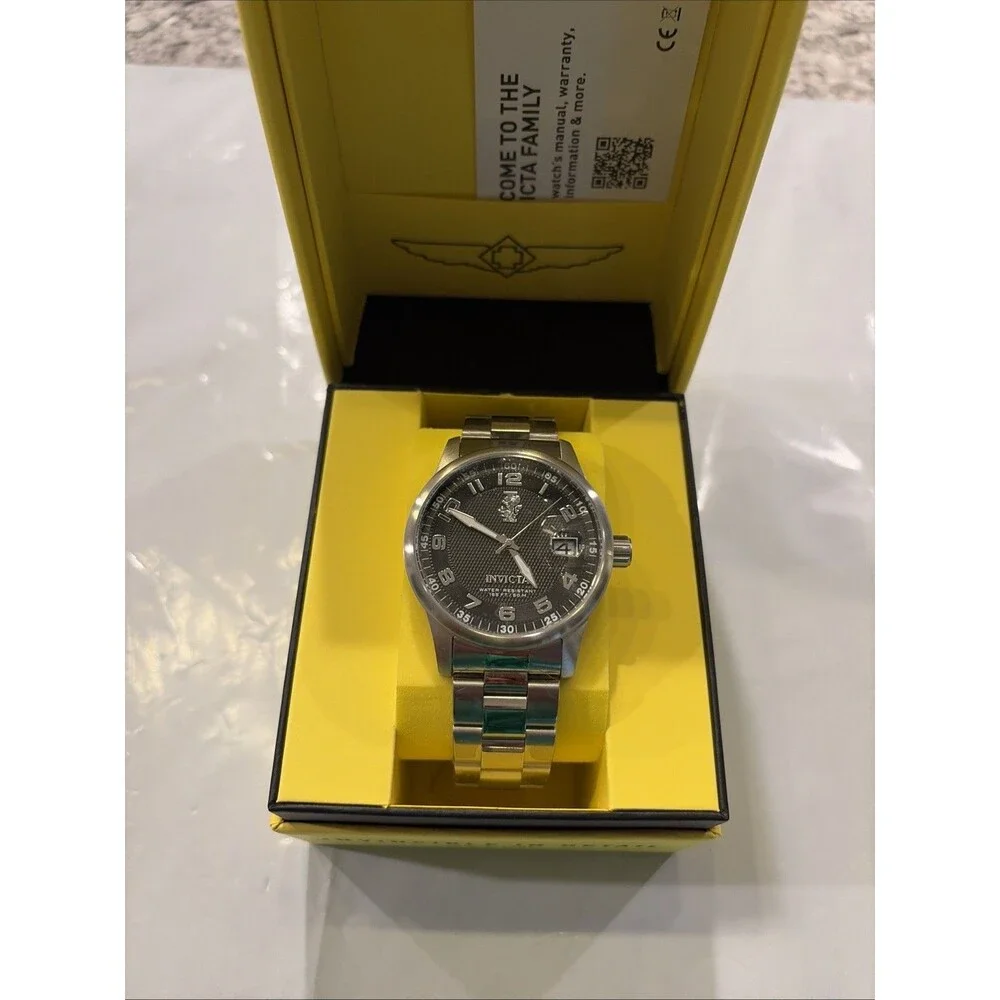 Invicta 15258 Men's Quartz 44mm Watch Stainless Steel 50M WR New Battery